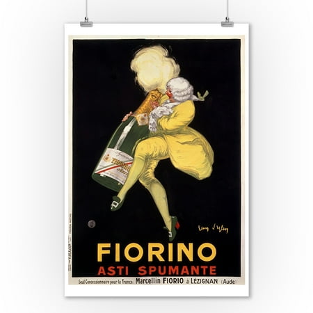 Fiorino - Asti Spumante Vintage Poster (artist: d'Ylen) France c. 1922 (9x12 Art Print, Wall Decor Travel