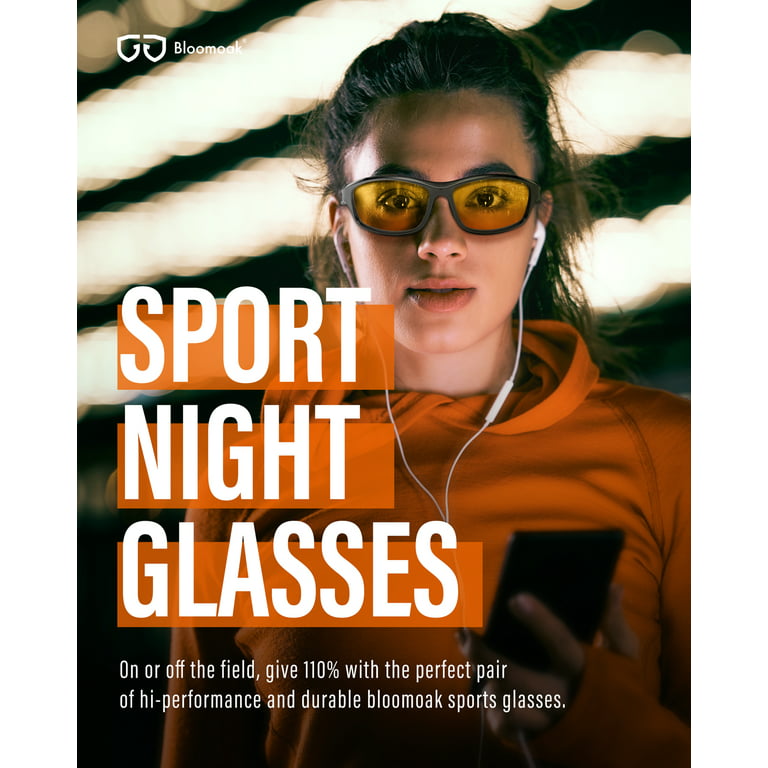 Bloomoak Night Driving Glasses, Anti-Glare Car Night Drive Glasses