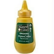 Natural Value Organic Mustard, Yellow, 9 Oz