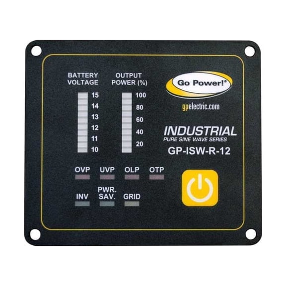 Go Power! GP-ISW-R-24 Remote for Industrial Pure Sine Wave Inverter - 24V