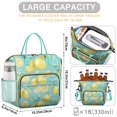 thumbnail image 5 of Insulated Lunch Bag Women, Leakproof Large Lunch Box, Reusable Lunch Cooler Bag with Adjustable Strap, Lunch Tote Bag for Work Women,Lemon Print Lunch Tote Bags Gifts for Woman, Mom, 5 of 6