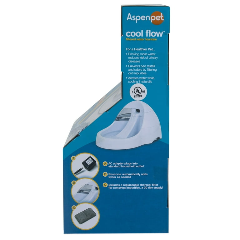 Aspen Pet Cool Flow Pet Fountain for Cats Md Walmart