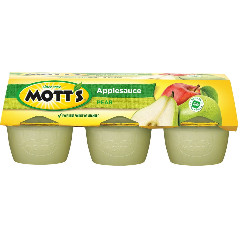 Mott's Pear Applesauce, 6 count