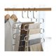 thumbnail image 3 of Percha para pantalones en forma de S Yuxing Organizador de armario Acero inoxidable Gris, 3 of 5