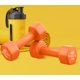 thumbnail image 5 of Fitness Alley Juego de 2 mancuernas de entrenamiento recubiertas de neopreno de 5 lb - Antideslizantes antideslizantes con agarre suave Mancuernas para ejercicios y ejercicios - Pesas de mano con form, 5 of 5