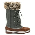 thumbnail image 2 of Dream Pairs Botas de nieve cálidas de invierno para mujer Botas de nieve informales impermeables a media pantorrilla para exteriores RIVER_1 Dream Pairs MAINE, 2 of 5