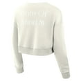 thumbnail image 3 of Women's Fanatics Cream New York Yankees Studio Cropped Pullover Sweatshirt, 3 of 7