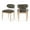 Brown, variant on Meridian Furniture Riccio Brown Performance Fabric Dining Side Chair (Set of 2)