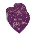 thumbnail image 1 of Inkdotpot Étiquettes de Retraite Heureuses en Feuille d'Or Rose Véritable 50 Pcs, 1 of 6
