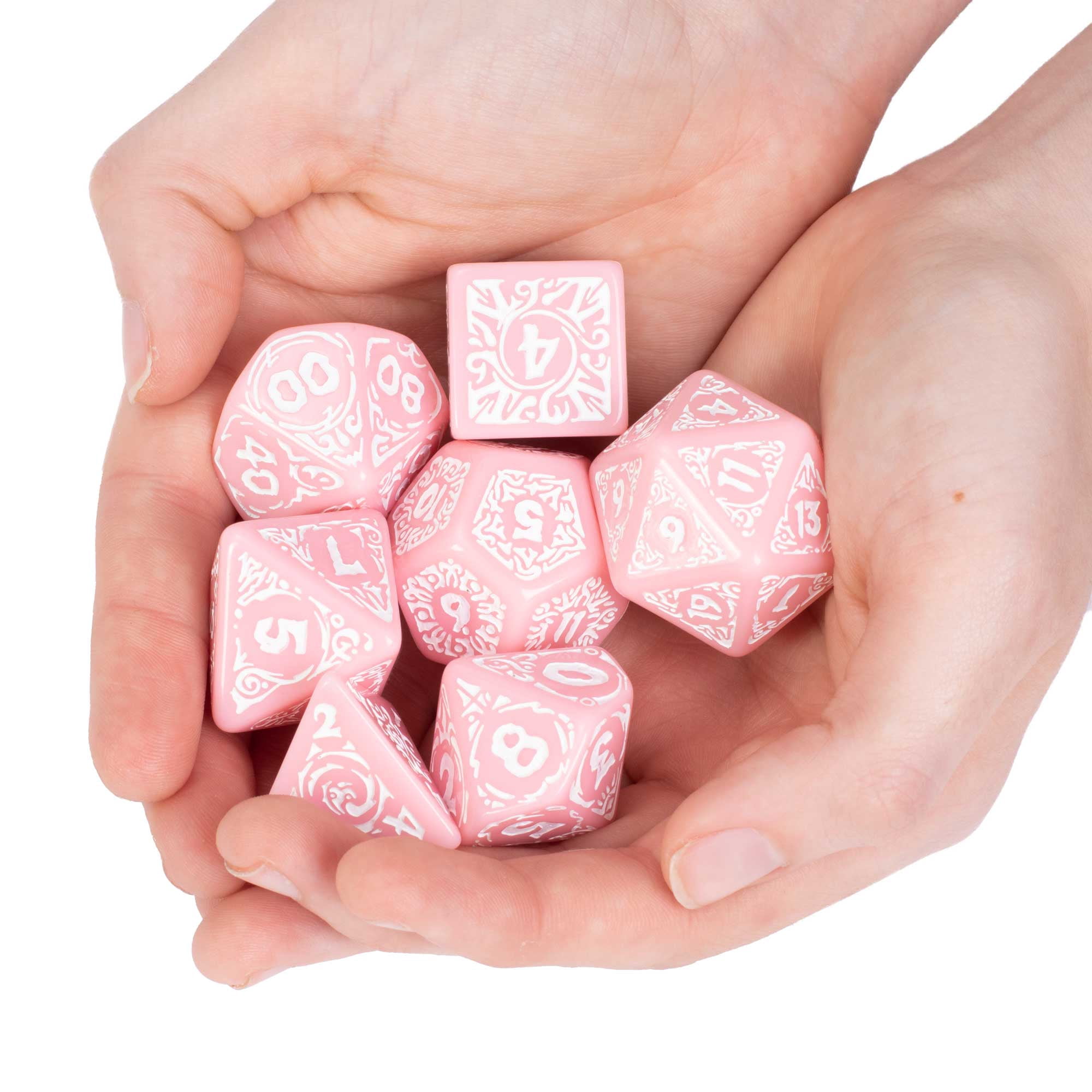 Wiz Dice Titan Dice - Polyhedral Dice Set for Tabletop RPG Adventure Games with a Wooden Dice Box - DND Dice Set, Suitable for Dungeons and Dragons a
