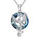 thumbnail image 1 of Collar con colgante de cristal de pájaro de fuego para mujer, collar de fénix de cristal colorido, joyería de moda, 1 of 6