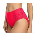thumbnail image 7 of Women's Swimsuit Bottoms Solid Color Ruched Bikini Briefs Side Pleats, 7 of 7