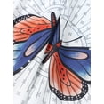 thumbnail image 4 of ZAXARRA Women Clothes Set White Butterfly Printed Pattern Tops and Long Pants, 4 of 9