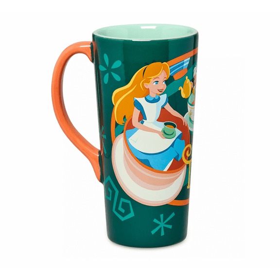 Disney Parks Mad Hatter Tea Cups Tall Latte 12oz Mug New