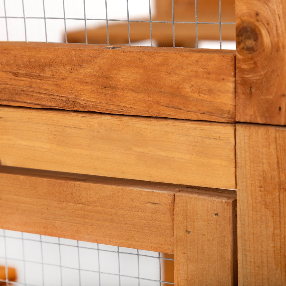 Kadyn Wooden Outdoor Cat Cage, Wooden Indoor Outdoor Cat Cage, Large Wooden Cat Cage with Top Sun Panel, Perch, Sleeping Box, Large Cat House with Perch, Orange Kadyn Wooden Outdoor Cat Cage, Wooden Indoor Outdoor Cat Cage, Large Wooden Cat Cage with Top Sun Panel, Perch, Sleeping Box, Large Cat House with Perch, Orange