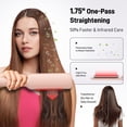 thumbnail image 5 of RACCOMB Professional Styling & Heating Hair Straightener. Vibration Infrared Technology, 1.75" Ceramic Plates Flat Iron, 320°F - 450°F, Pink, 5 of 6