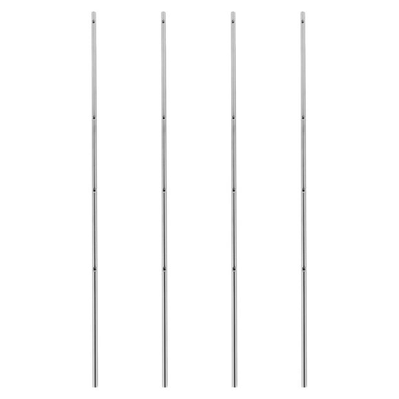 Football Table Operation Rod Replacement Poles for Foosball Machine Silver Color Smooth Grip Stable