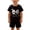 Black A4, variant on Edvintorg Boys Summer Outfits Cute Printed Lightweight Crew Neck Short Sleeve Casual Shirt and Short Kids Clothes Boys Size 0-8