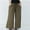 Army Green, variant on Pull on Wide Leg Pants for Women Plus Size Casual High Waisted Cotton Linen Palazzo Pants Drawstring Pull On Loose Fit Palazzo Pants Comfy Elastic Waist Wide Leg Pants Straight Leg Pants Army Green
