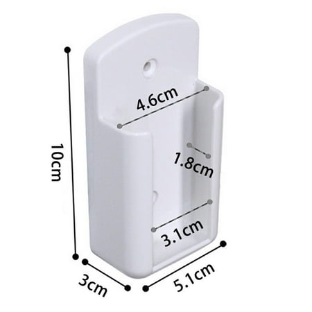 

Universal White Air Conditioner Remote Control Holder Wall Mounted Box Storage