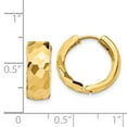 thumbnail image 4 of 14K Yellow Gold Earring Hinged Huggie Women'S 12 mm 6, 4 of 4