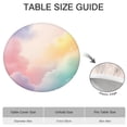 thumbnail image 6 of Dreamy Pastel Sky Round Fitted Tablecloth with Elastic Edge,Dining Table Cover Waterproof,Outdoor Round Tablecloth for Camping,Dining,Indoor and Outdoor, 6 of 7