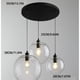 thumbnail image 3 of Luz colgante Naiovety Diámetro 20 cm Bola de cristal Oro, 3 of 6
