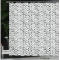 thumbnail image 4 of Ambesonne Thank You Shower Curtain, Phrase in Every Language, 69"Wx70"L, Black and White, 4 of 5