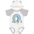 thumbnail image 3 of Inktastic 3-21 World Down Syndrome Day Blue and Yellow Rainbow Ribbon Boys or Girls Baby Bodysuit, 3 of 5