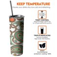 thumbnail image 6 of 20 OZ Slim Tumblers Paisley Design Coffee Travel Mug with Lid and Straw,Stainless Steel Vacuum Insulated Water Bottle Gifts for Women Mothers, 6 of 7