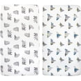 thumbnail image 4 of Baby Essentials 2 Pack of 52”L x 28”W Standard Microfiber Patterned Fitted Elastic Baby Crib Sheets for Newborns, Infants and Toddlers Nursery, Crib, Bed and Mattress in Bears & Mountains, 4 of 7