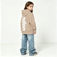 thumbnail image 3 of Hiijoy Hoodie for Boys Girls Fashion Long Sleeve Sweatshirt Pullover, Khaki, Sizes 2-12, 3 of 7