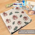 thumbnail image 4 of FORMRS 3 Ring Photo Album 4"x6" Self Adhesive Large Capacity PU Leather Cover, Beige Christmas Gift Pattern, 4 of 8