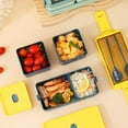thumbnail image 5 of LPSSTORE Double Layer Lunch Box Can Be Microwaved Office Worker Student Compartment Lunch Box with Lid Portable Adult Lunch Box, 5 of 5