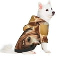 thumbnail image 2 of Honeii Western Cowboy Guinea Pig Print Small Dog Hoodies Pet Hooded Sweatshirts Fall Winter Puppy Cat Sweaters Warm Clothes for Small Dogs Outfits Costume-X-Small, 2 of 7