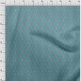 thumbnail image 4 of oneOone Cotton Poplin Teal Green Fabric Floral Sewing Fabric By The Yard Printed Diy Clothing Sewing Supplies 56 Inch Wide, 4 of 5