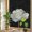 Black, variant on Abstract White Window Privacy Film, Gold Floral Black Background Modern Art Stained Glass Rainbow Film Decorative Window Clings, Static Cling Sun Blocking Stickers 17.7" x 39.3"