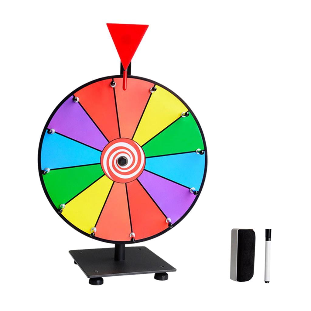 12 inch , Fortune Game, with Markers, Tabletop  for Shows Carnival Annual 12 Color Slots