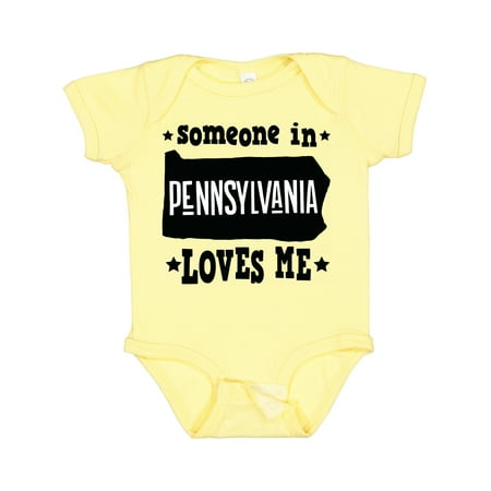 

Inktastic Someone in Pennsylvania Loves Me Gift Baby Boy or Baby Girl Bodysuit