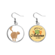 thumbnail image 1 of Brown Cute Cat animal de poca Pendiente del lóbulo de la joyería del pendiente de la hoja del otoño Unbranded M, 1 of 3