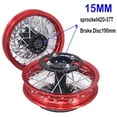 thumbnail image 2 of Applies to 1.60X10 inch Front 1.60-10 inch Rear Aluminum Rims  with sprocket  and Brake Disc for CRF50 XR50 70 Apollo SDG 50cc 110 125cc, 2 of 7