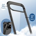 thumbnail image 5 of JETech Case for Google Pixel 11 Pro XL, Anti-Yellowing, Hard PC Clear Back, TPU Bumper (Black), 5 of 6
