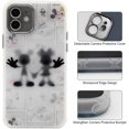 thumbnail image 2 of iPhone 11 Case, Cartoon Retro Creative Mickey Minnie Mouse Clear Frosted Case, Soft Slim Fit Shockproof Reinforced Corner TPU Bumper Full Protective Case for iPhone 11 6.1 Inch (Mickey&Minnie), 2 of 8