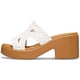 thumbnail image 4 of Sandalia Crocs Brooklyn Tejida con Tacón, Color Tiza, Talla 11, 4 of 6