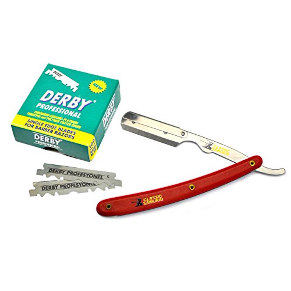 Classic Samurai Stainless Steel Professional Barber Straight Edge Razor