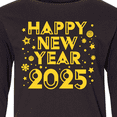 thumbnail image 4 of Inktastic Happy New Year 2025 Long Sleeve Youth T-Shirt, 4 of 5