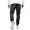 Black##1, variant on jsaierl Men's Solid Color Pencil Pants Casual Stretch Slim Fit Sweatpants Fashion Jogger Trousers with Multi Pockets