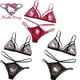 thumbnail image 3 of Conjunto de ropa interior de encaje con pegatina bordada de Hello Kitty para mujer, traje de Bikini, sujetador, bragas, dibujos animados, Melody Kuromi, moda, 2 piezas, 3 of 4