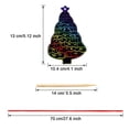 thumbnail image 2 of Art Craft Kit Aviski, papel para rascar con forma de árbol de Navidad, 96 unidades, 2 of 7