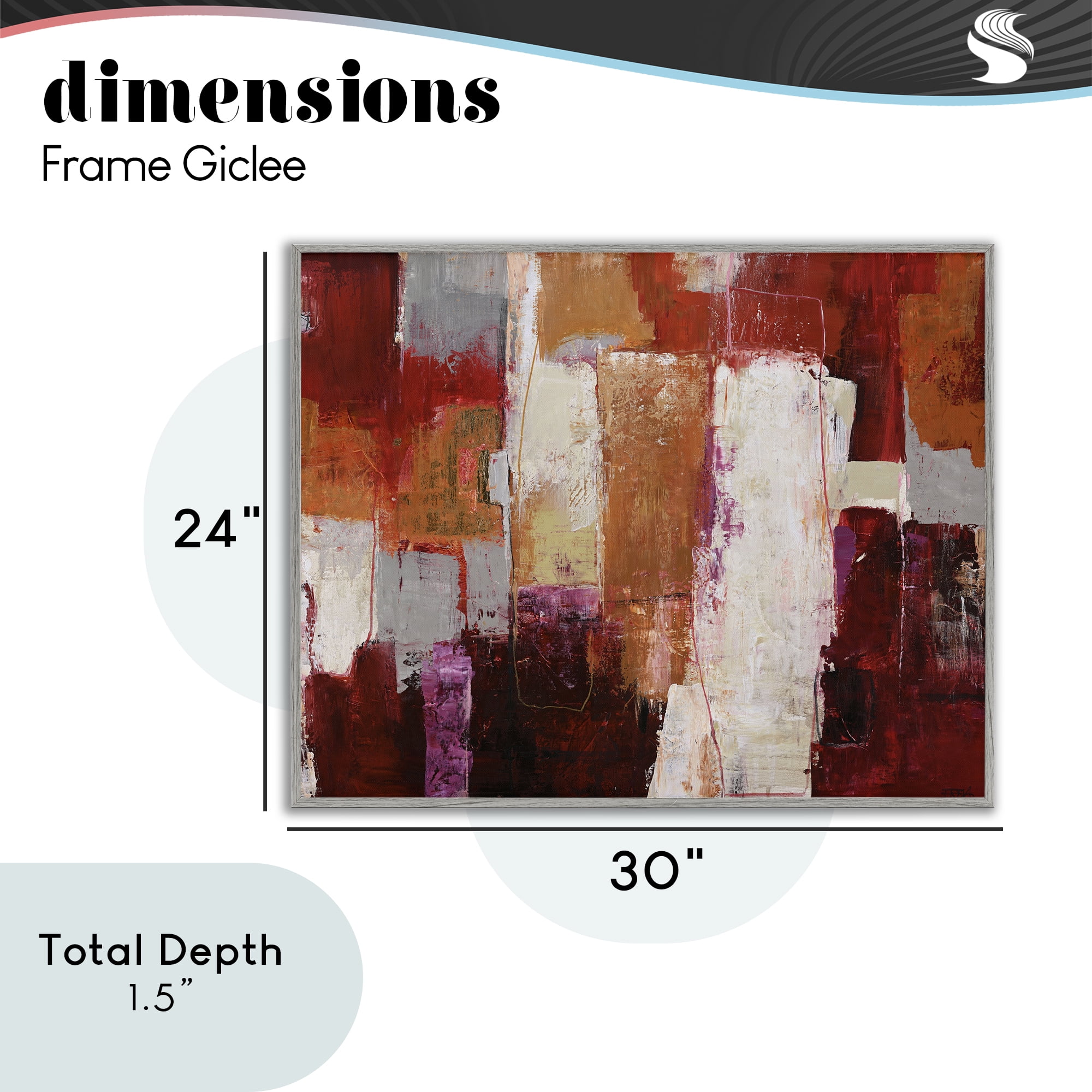 Deconstructed City Abstract Gray Framed Giclee Art, design by Design Fabrikken